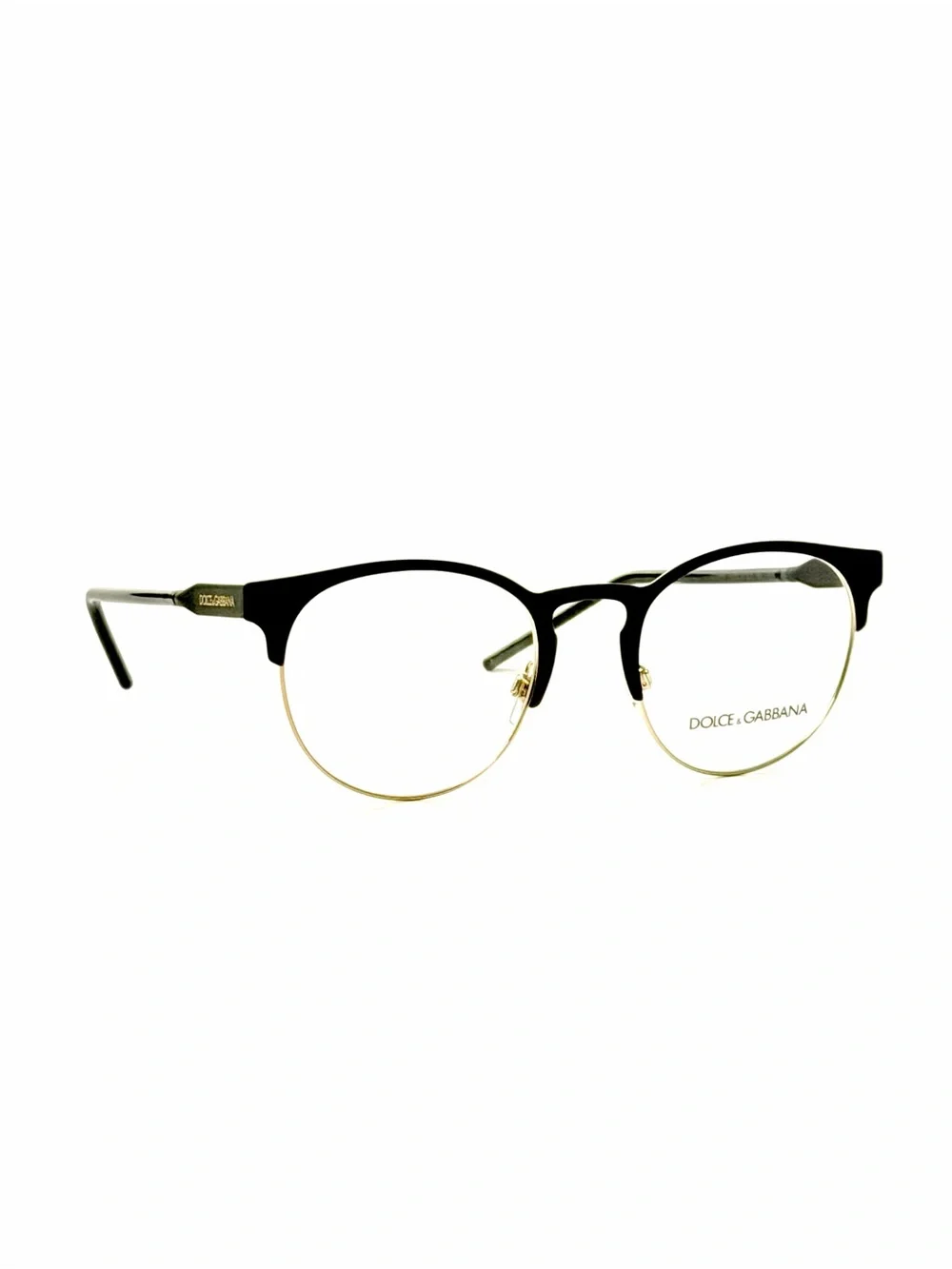 Dolce and Gabbana DG 1331 1268 Black with Gold 51-21-150 New Authentic